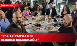 Bağımsız Milletvekili Adayı Korkmazhan, TDP Dayanışma Gecesi’ne katıldı