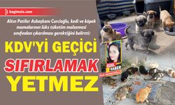 Curcioğlu, kedi ve köpek mamalarının lüks tüketim malzemesi sınıfından çıkarılması gerektiğini belirtti: