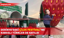 Derinya’da düzenlenen festivale Kıbrıslı Türkler de yoğun ilgi gösterdi