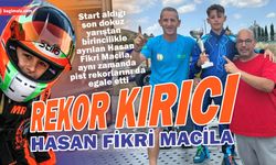 Start aldığı son dokuz yarıştan birincilikle ayrılan Hasan Fikri Macila, aynı zamanda pist rekorlarını da egale etti