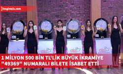 Büyük ikramiye "49369" numaralı bilete isabet etti