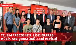 "Telsim Freezone 9. Liselerarası Müzik Yarışması"nda derece giren öğrencilere ve okullara ödülleri verildi