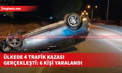 4 trafik kazasından 3'ünün nedeni alkollü sürüş; 6 yaralı