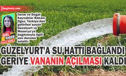 "Tarımsal anlamda bu yıl Güzelyurt’a suyun verilecek"