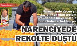 Narenciye rekoltesinde 7 bin tonluk düşüş!