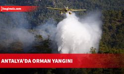 Antalya’da meydana gelen orman yangınına havadan ve karadan müdahale ediliyor