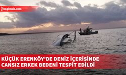 Cansız bedenin Mersin kıyılarından denize açılan ve alabora olan teknedeki diğer erkek şahsa ait olduğu düşünülüyor