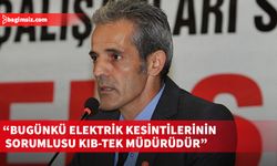 EL-SEN Başkanı Cesurer, bugün elektrik kesintileriyle ilgili KIB-TEK Müdürü Aydın'ı suçladı