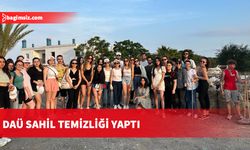 DAÜ sahil temizliği yaptı