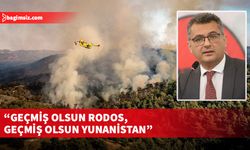 Erhürman, Rodos’ta devam eden orman yangınlarıyla ilgili paylaşımda bulundu