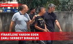 Cezaevine götürüldüğü sırada kaçan firarilere yardımcı olan zanlı M.M. teminata bağlandı