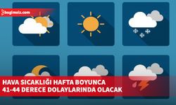 Hava sıcaklığı hafta boyunca 41-44 derece dolaylarında olacak