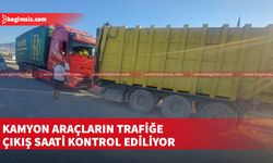 Polis tarafından gerçekleştirilen trafik denetimlerinde 12 kamyon sürücüsü rapor edildi