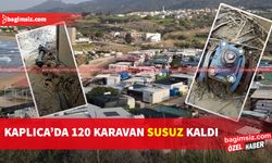 Kaplıca’da kimliği belirsiz kişiler su boruları ile sayaçları söktü