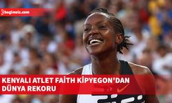 Kenyalı atlet Faith Kipyegon, kadınlar 1 milde 4.07.64'lük derecesiyle dünya rekoru kırdı