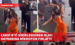 Konserde üzerine içki atılan Cardi B sinir krizi geçirdi