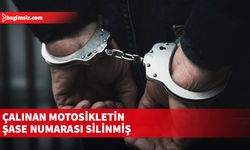 Trafik kontrolünde durdurulan motosikletin çalıntı olduğu tespit edildi