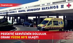 Makarios Hastanesi çocuk servisi yaz aylarında da doldu