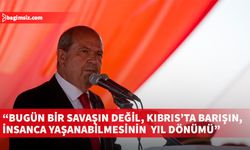 Cumhurbaşkanı Ersin Tatar Dr. Fazıl Küçük Bulvarı’nda düzenlenen törende konuştu