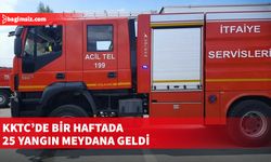 İtfaiye geçen hafta 25 yangına ve 33 olaya müdahale etti