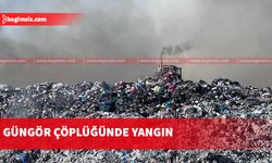 Güngör Çöplüğünde meydana gelen yangın devam ediyor