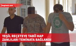 Güzelyurt’ta yeşil reçeteye tabii hapla yakalanan A.Ö. ile hapları satan E.C.A. yeniden mahkemeye çıkarıldı