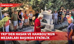 Hasan ve Hambou’nun mezarlarına çiçekler bırakıldı