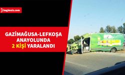 Yoldan çıkan araç trafik levhasına ve refüjün bordür taşlarına çarpıp takla attı ve tekerlekleri üzerinde durdu