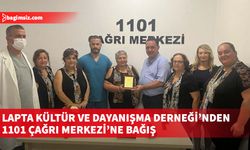 Lapta Kültür ve Dayanışma Derneği’nden Sağlık Bakanlığı 1101 Çağrı Merkezi’ne bağış