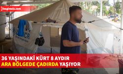 Aslen Diyarbakırlı olan 36 yaşındaki Kürt göçmeni can güvenliği olmadığı için ara bölgede yaşıyor