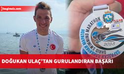 Doğukan Ulaç, 25 km. Ohrid Yüzme Maratonu’nda 4’üncü oldu