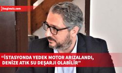 Girne Belediye Başkanı Murat Şenkul, Karakız'da kanalizasyon istasyonunun yedek motorunun arızalandığını açıkladı