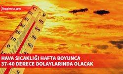 Hava sıcaklığı hafta boyunca 37-40 derece dolaylarında olacak