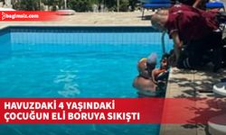 Çocuk kurtarılarak hastaneye kaldırıldı