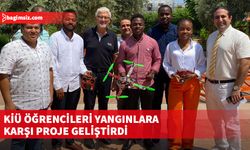 KİÜ Mühendislik Fakültesi öğrencileri, final projelerinde yangın sensörlü drone yaptı