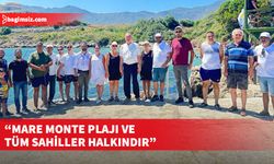 CTP Girne İlçesi, Mare Monte Plajı’nın elden çıkarılmasına karşı güçlü bir ses vermek üzere bir araya geldi