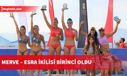  Merve Çelebi ile Esra Çetin, “Bioderma Pro Beach Tour Kulüpler Türkiye Şampiyonası” birincilik kürsüsüne çıktı