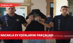 Lefkoşa’da “kendisine sahip çıkılmadığı” gerekçesiyle ailesine kızan İ.Y. evdeki eşyalara zarar verdi