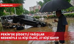 Şiddetli yağışlar, Pekin'in pek çok bölgesinde yaşamı olumsuz etkiliyor