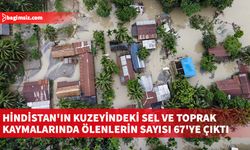 Hindistan'ın kuzeyindeki sel ve toprak kaymalarında ölenlerin sayısı 67'ye çıktı