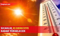 Meteoroloji Dairesi, hava sıcaklığının hafta boyunca 40-43 derece dolaylarında seyredeceğini tahmin ediyor