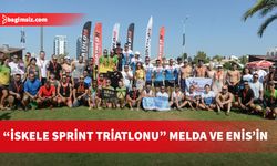 Sezonun dördüncü triatlon yarışı, İskele’de gerçekleştirildi