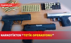 3 adet tabanca ve 3 adet şarjör ve 95 adet canlı mermi ele geçirildi