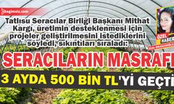 Tatlısu Seracılar Birliği Başkanı Kargı, üretimin desteklenmesi için projeler geliştirilmesini istediklerini söyledi