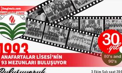 1993 yılı mezunları yanında o dönemin öğretmenleri de mezunlar buluşmasına katılacak