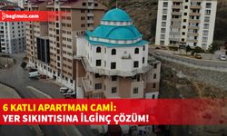 Gümüşhane’de kayalık alanda inşa edilen cami ilginç mimarisiyle görenleri hayrete düşürüyor