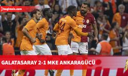 Galatasaray 1-0 geriye düştüğü maçta MKE Ankaragücü'nü 2-1 yendi