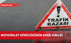 Gazimağusa’da salon araç ile motosiklet çarpıştı; 1 kişi yaralandı