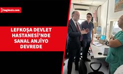 Bakan Dinçyürek, Lefkoşa Dr. Burhan Nalbantoğlu Devlet Hastanesi'nde sanal anjiyo çekimlerinin başladığını açıkladı