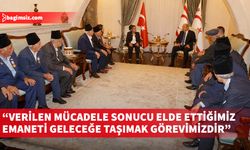 Cumhurbaşkanı Tatar, Türkiye’den gelen Kıbrıs gazilerini kabul etti